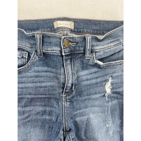 Altar'd State Jeans Womens Size 5 Light Wash Raw Hem Cropped Denim - Picture 2 of 8